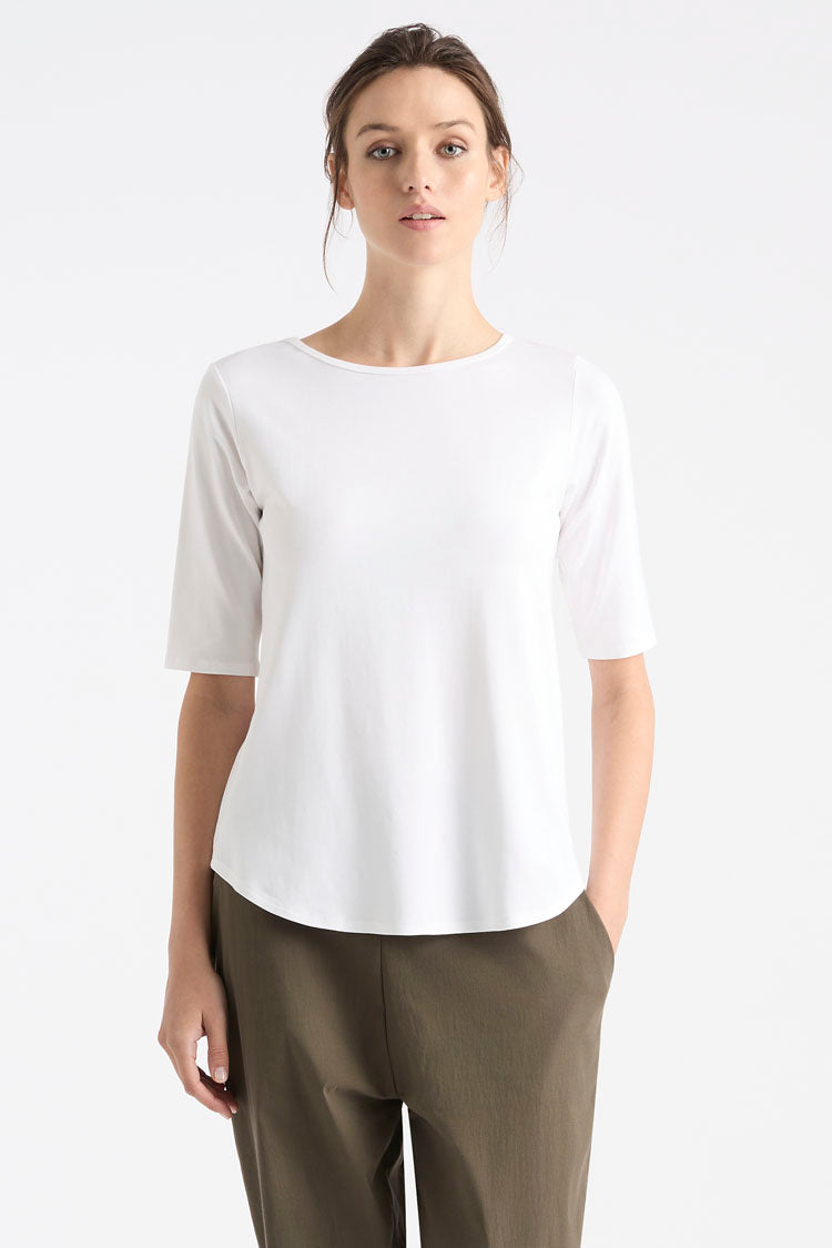 Elbow Cafe T in White