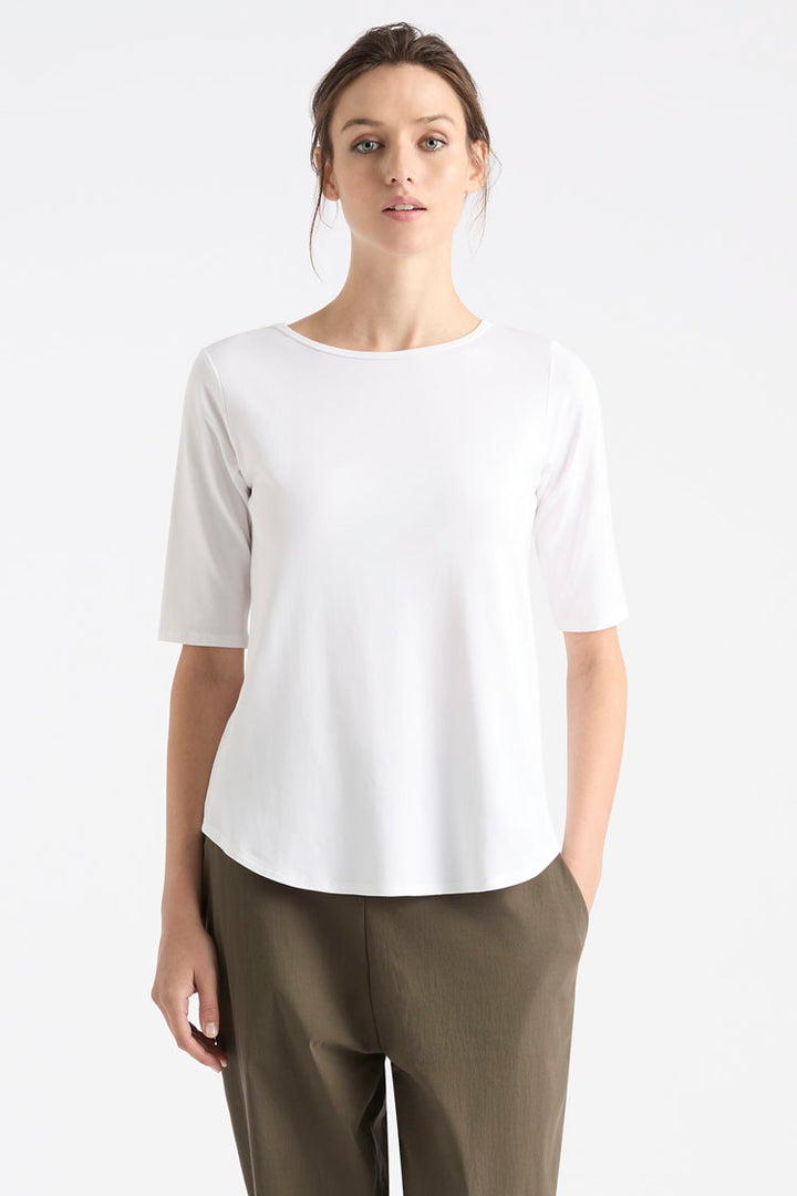 Elbow Cafe T in White