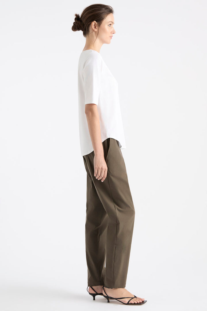 Elbow Cafe T in White