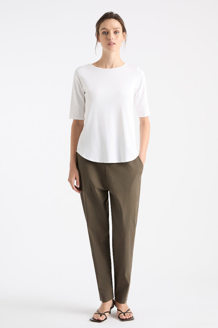 Elbow Cafe T in White