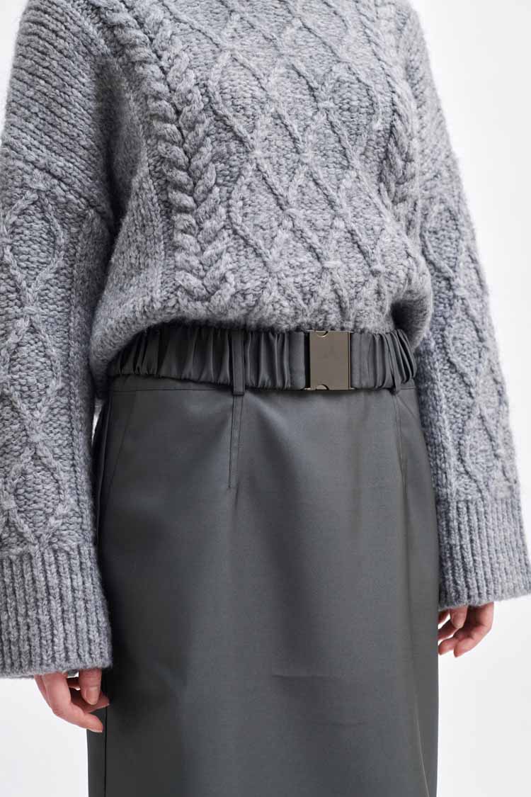 Elegance Long Shine Skirt | FINAL SALE