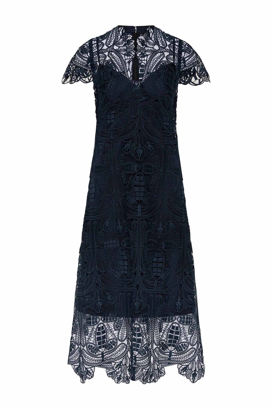 Elise Midi Dress in Midnight