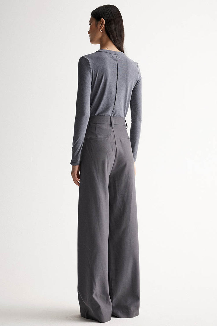 Elise Top in Charcoal Marle