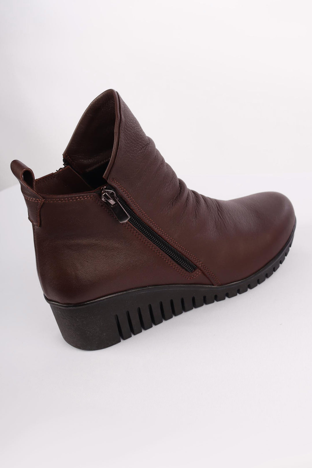 Ella Leather Boot in Chocolate