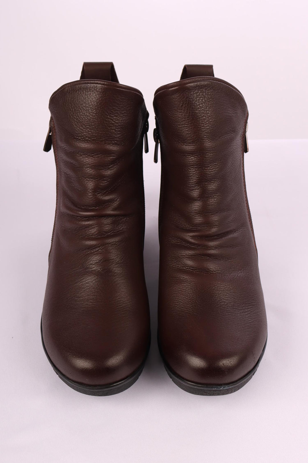 Ella Leather Boot in Chocolate