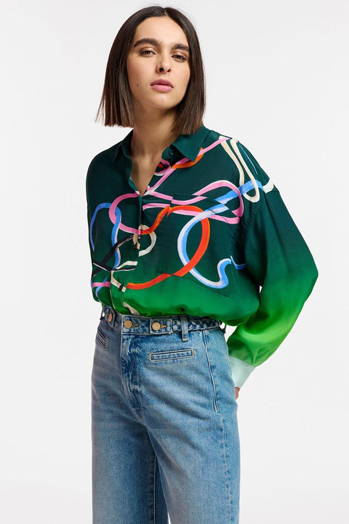 Elora Multicolour Printed Shirt