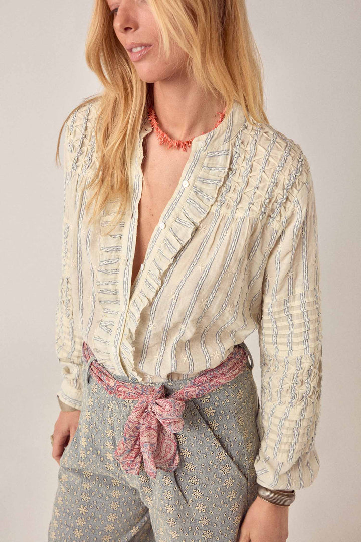 Elta Blouse in Cloud Thread