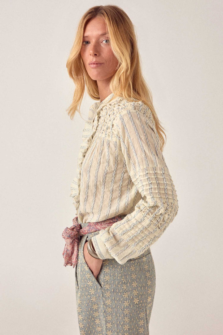 Elta Blouse in Cloud Thread