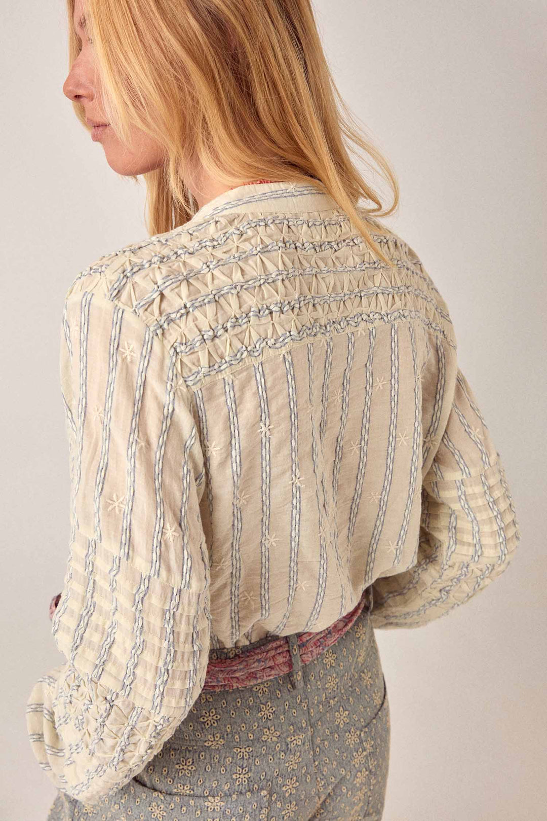 Elta Blouse in Cloud Thread