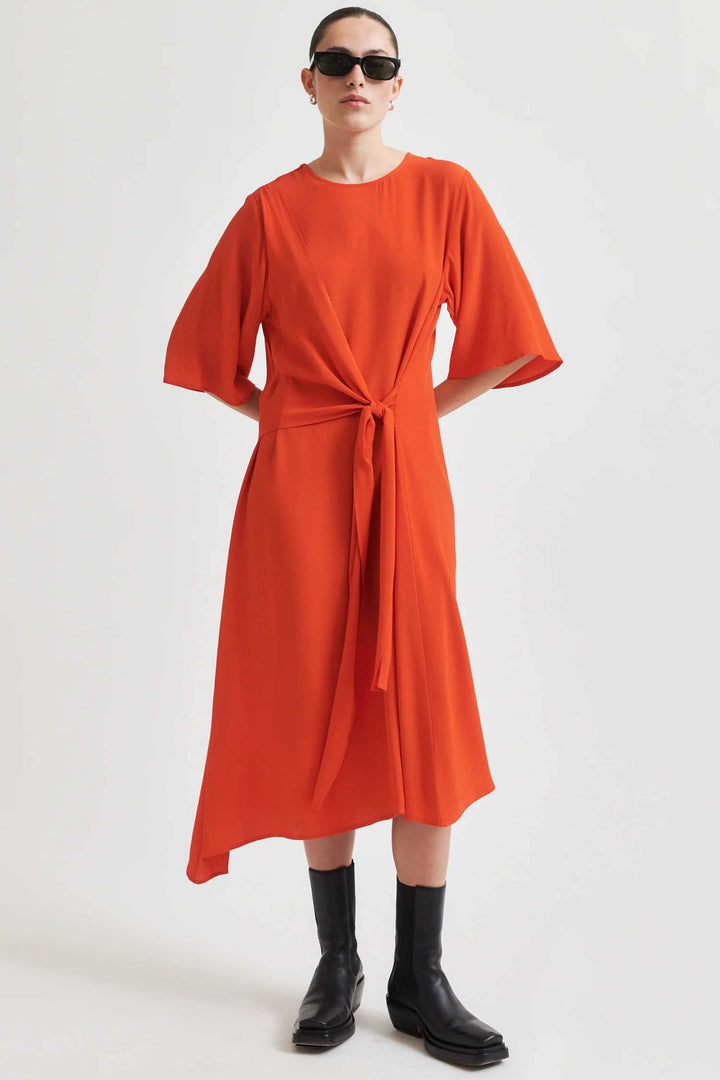 Elvas Midi Dress in Poinciana
