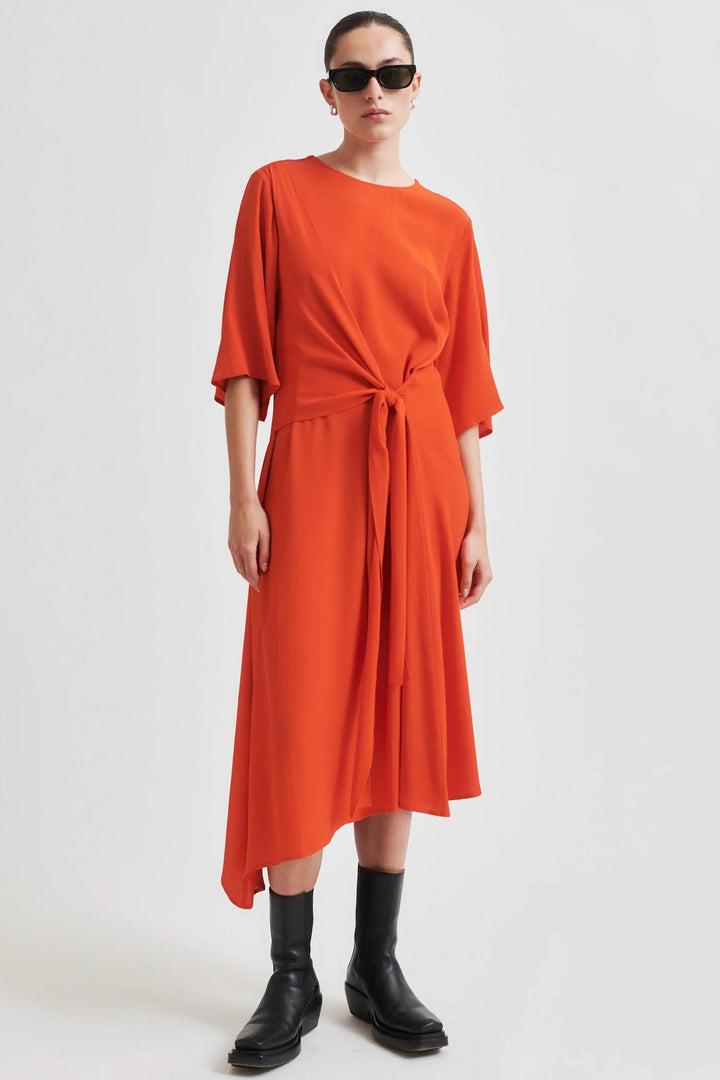 Elvas Midi Dress in Poinciana