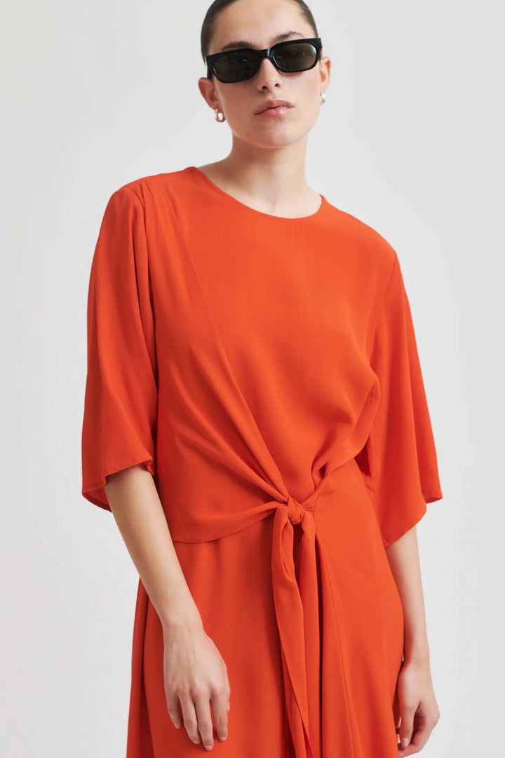Elvas Midi Dress in Poinciana