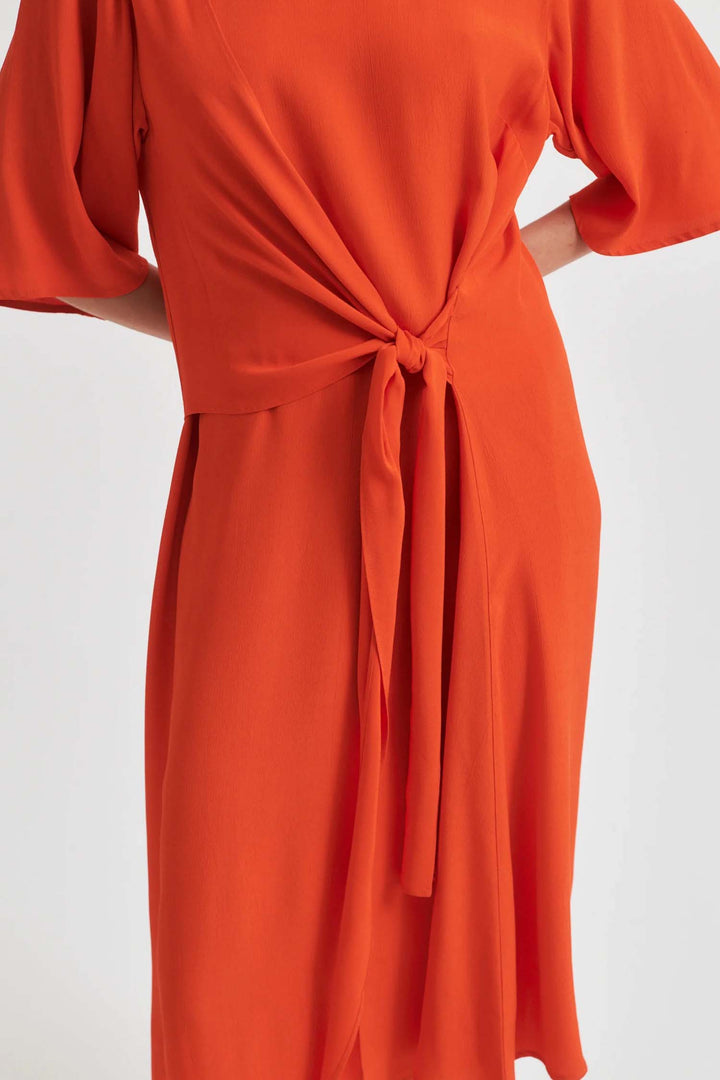 Elvas Midi Dress in Poinciana