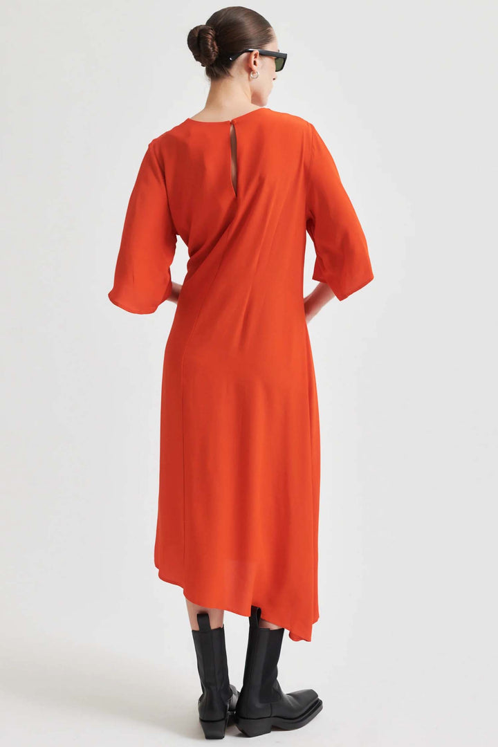 Elvas Midi Dress in Poinciana
