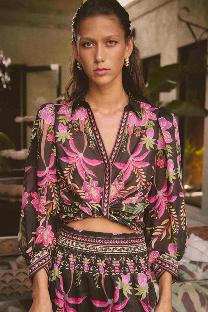 Elysian Printed Shirt in Anthos Lotos