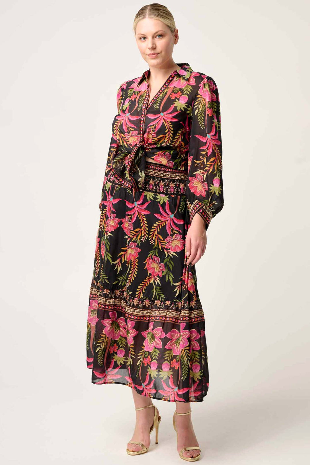 Elysian Printed Shirt in Anthos Lotos