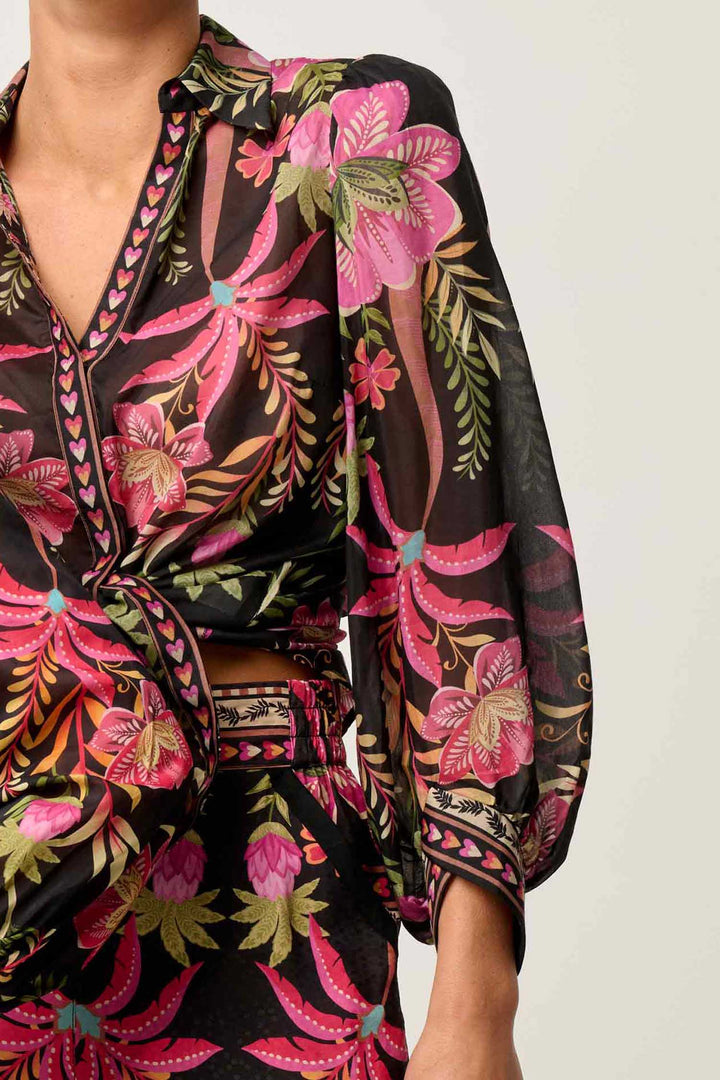 Elysian Printed Shirt in Anthos Lotos