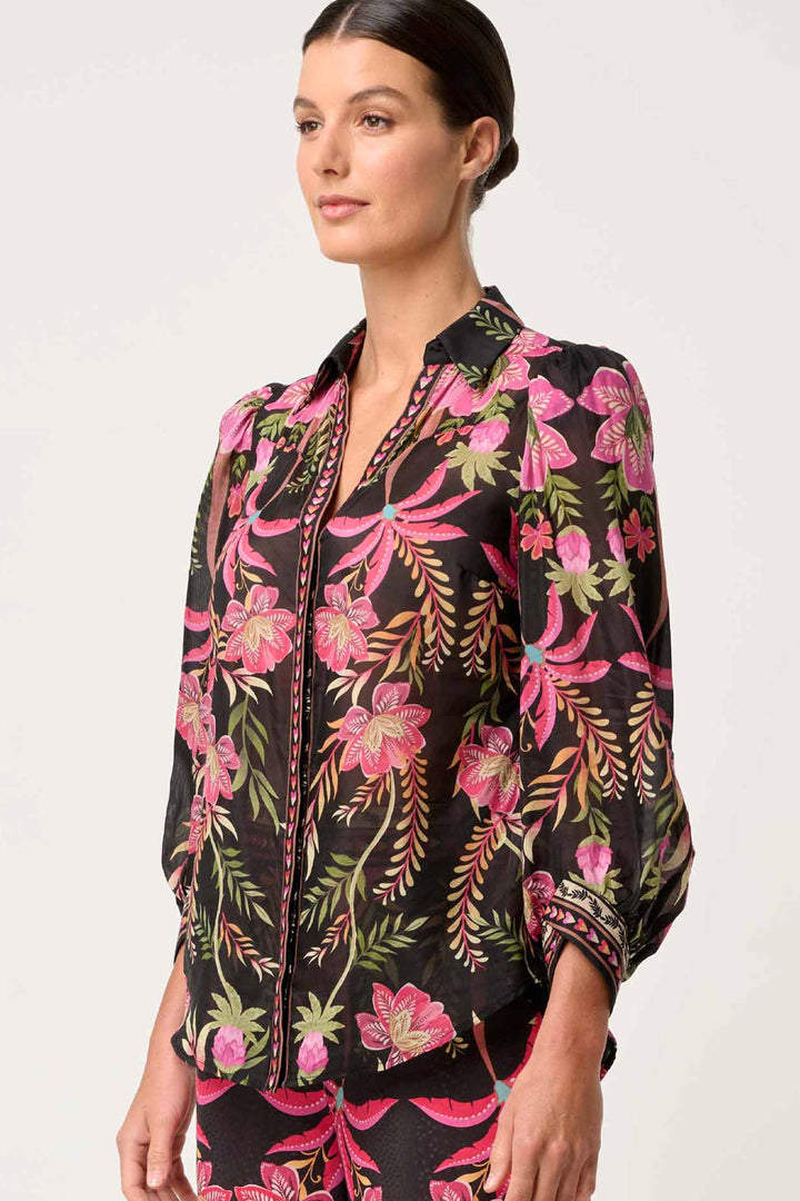Elysian Printed Shirt in Anthos Lotos