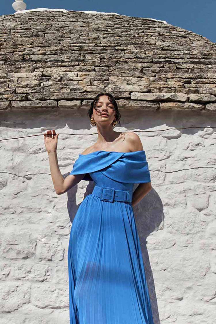 Emelie Off Shoulder Midi Dress