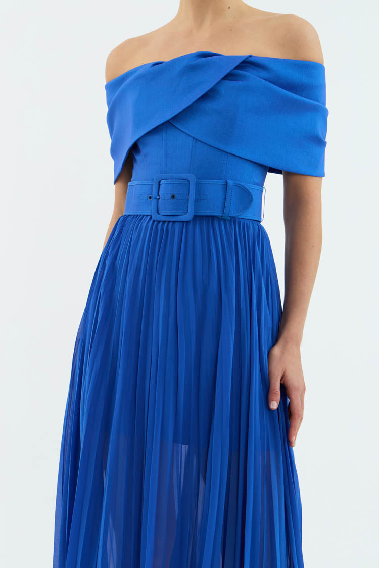 Emelie Off Shoulder Midi Dress