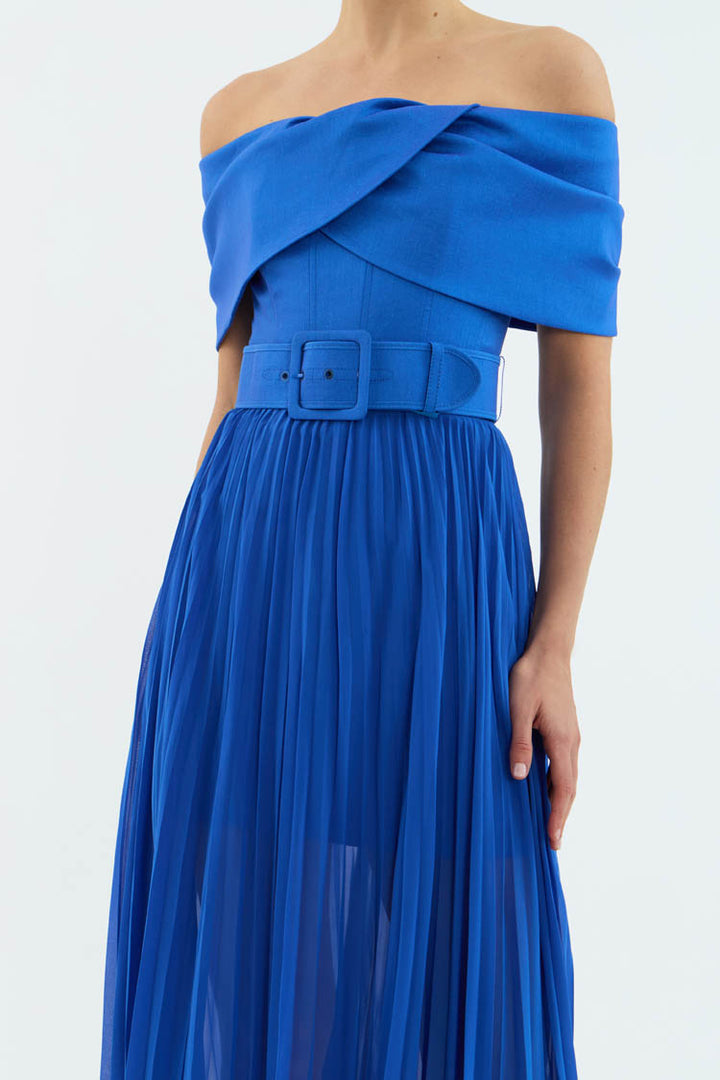 Emelie Off Shoulder Midi Dress