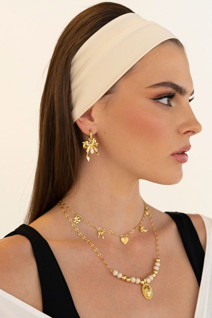 Emily Pearl Enamel Earring