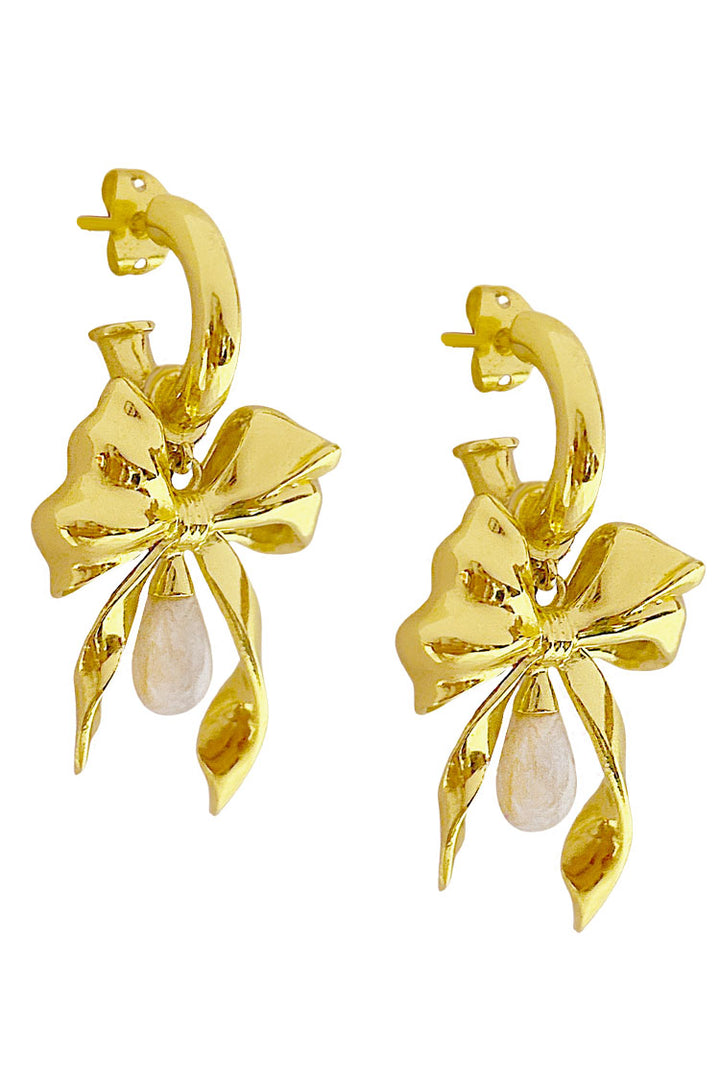 Emily Pearl Enamel Earring
