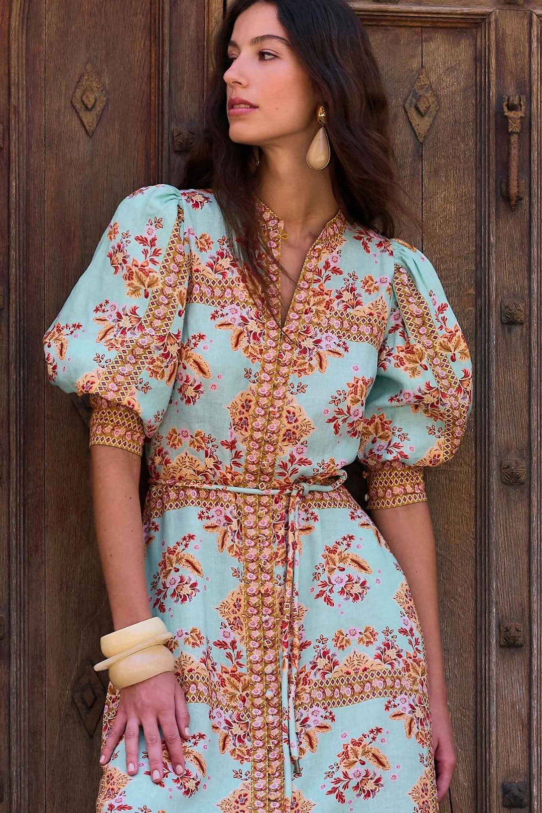 Envelop Dress in Spring Glow
