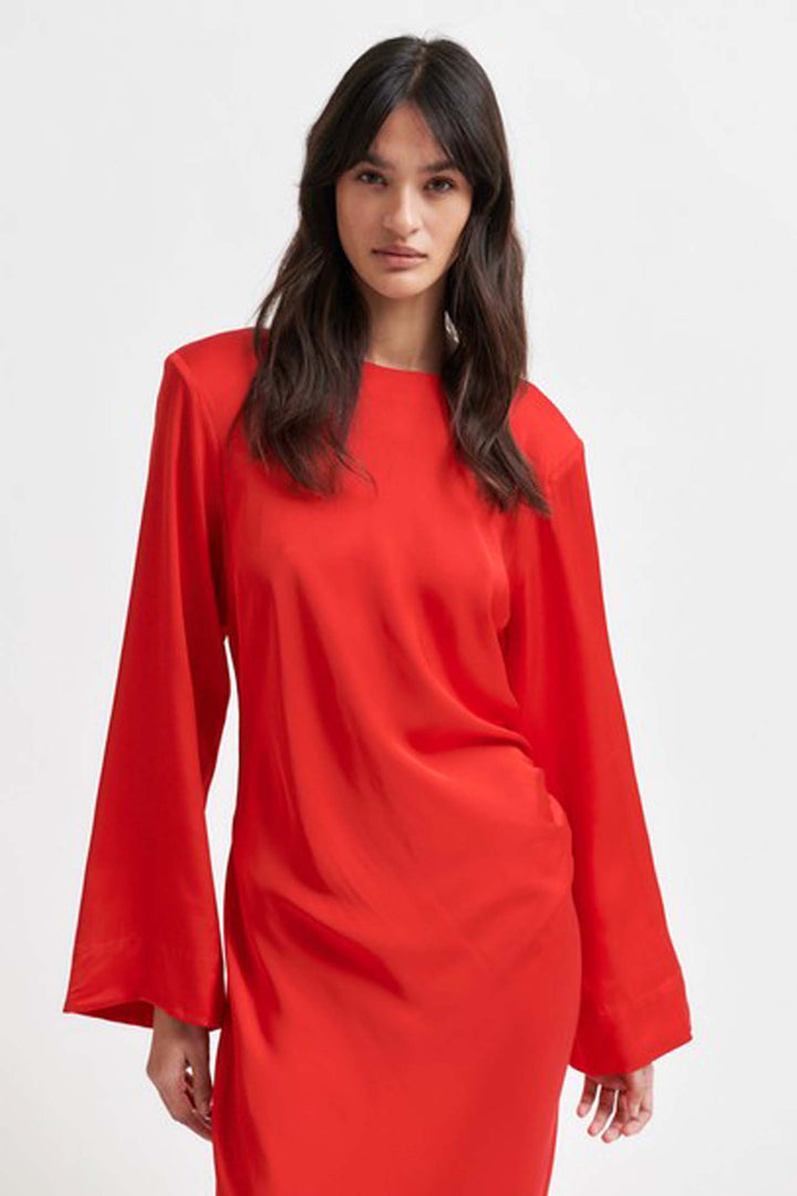 Ermine Dress in Goji Berry