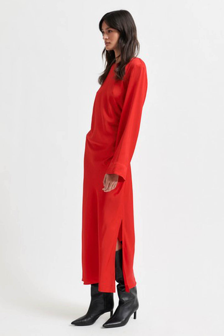 Ermine Dress in Goji Berry