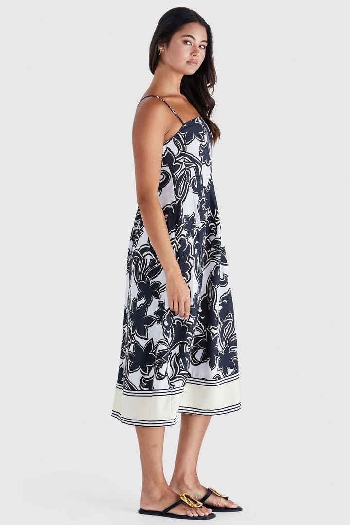Esme Midi Dress in Imprint Floral