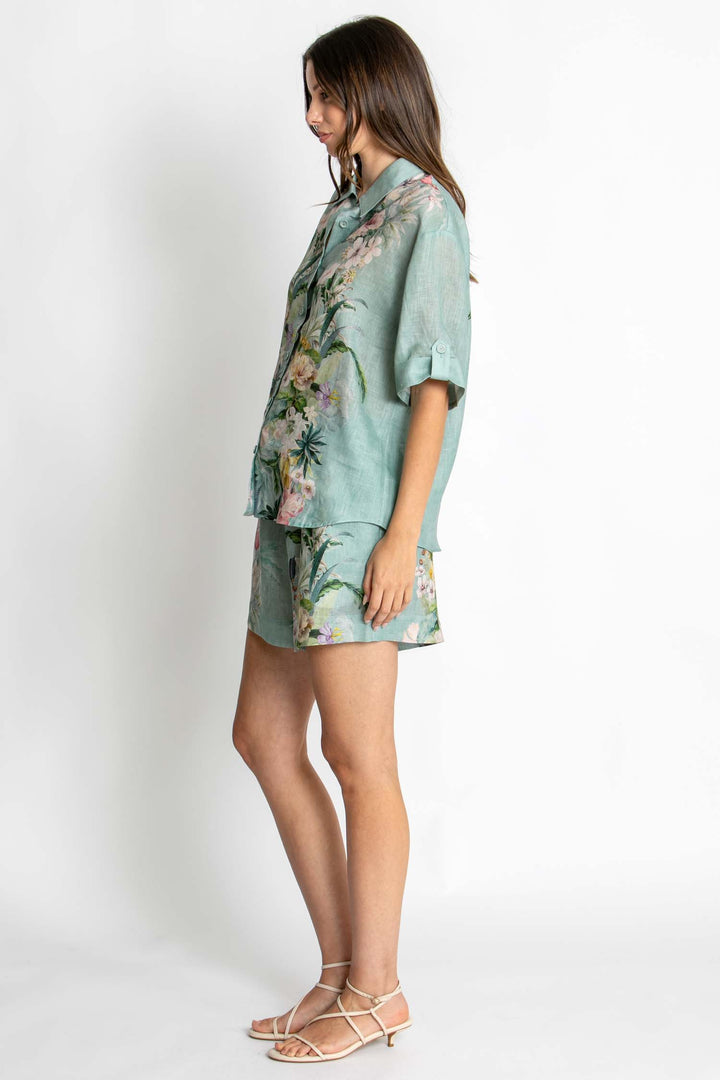 Eva SS Shirt in Sage Amour