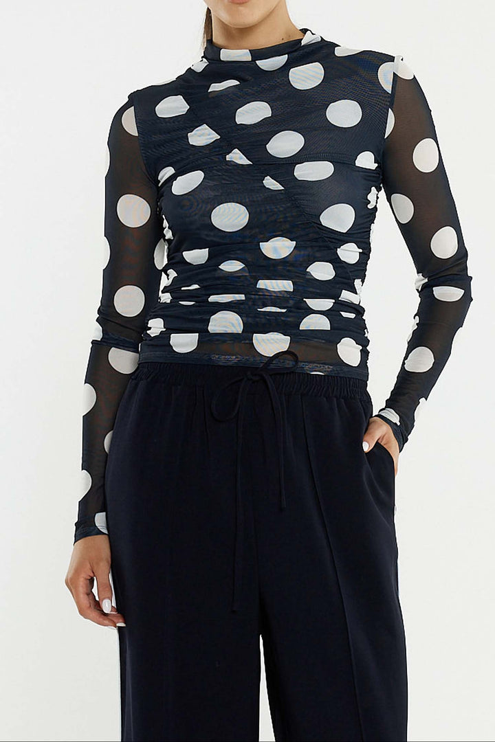 Eva Side Seam Pant in Navy