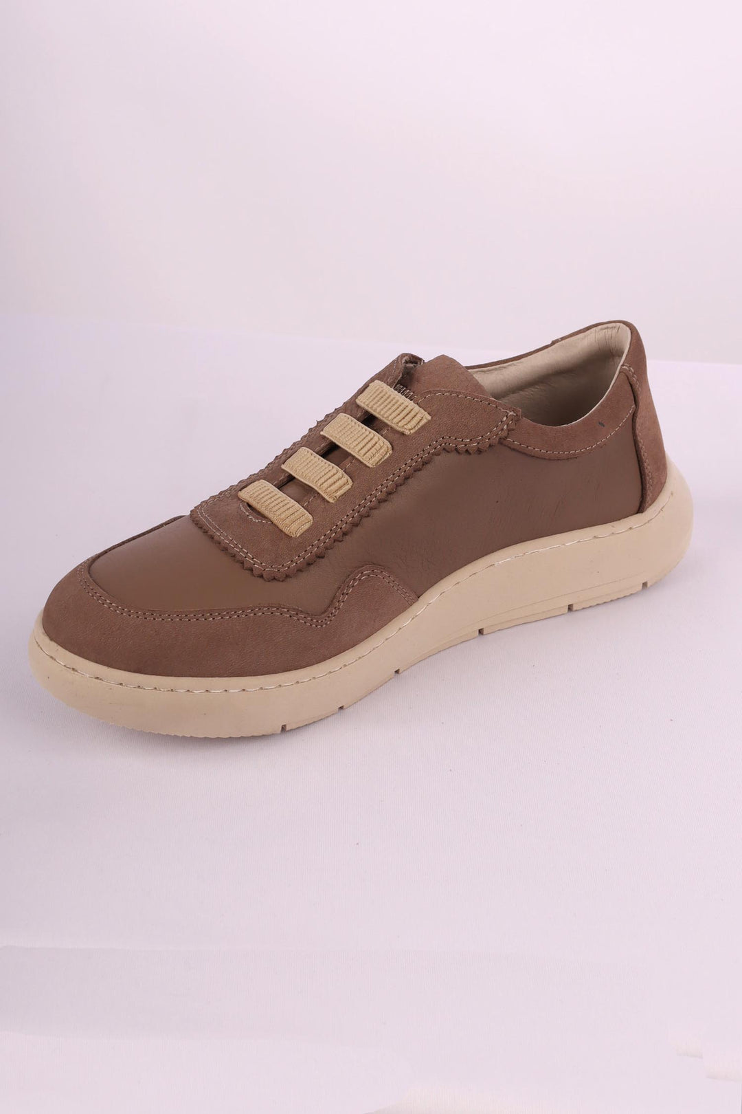 Eve Leather Suede Sneaker in Dark Stone