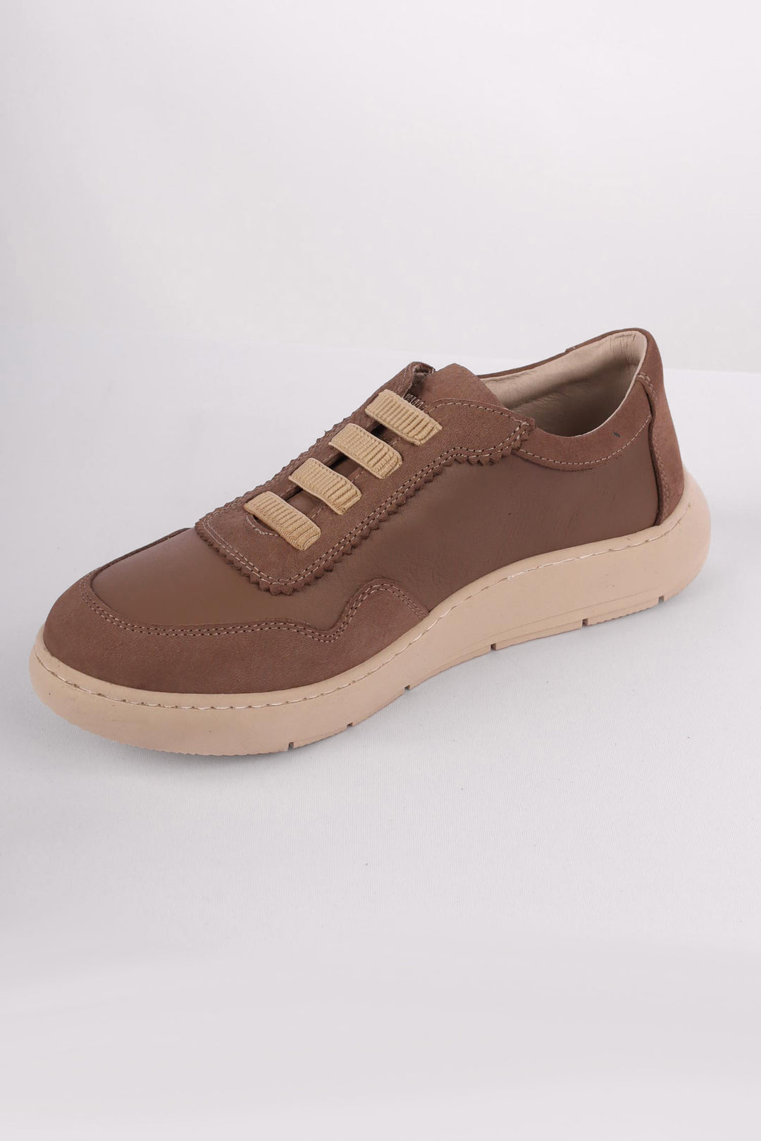 Eve Leather Suede Sneaker in Dark Stone