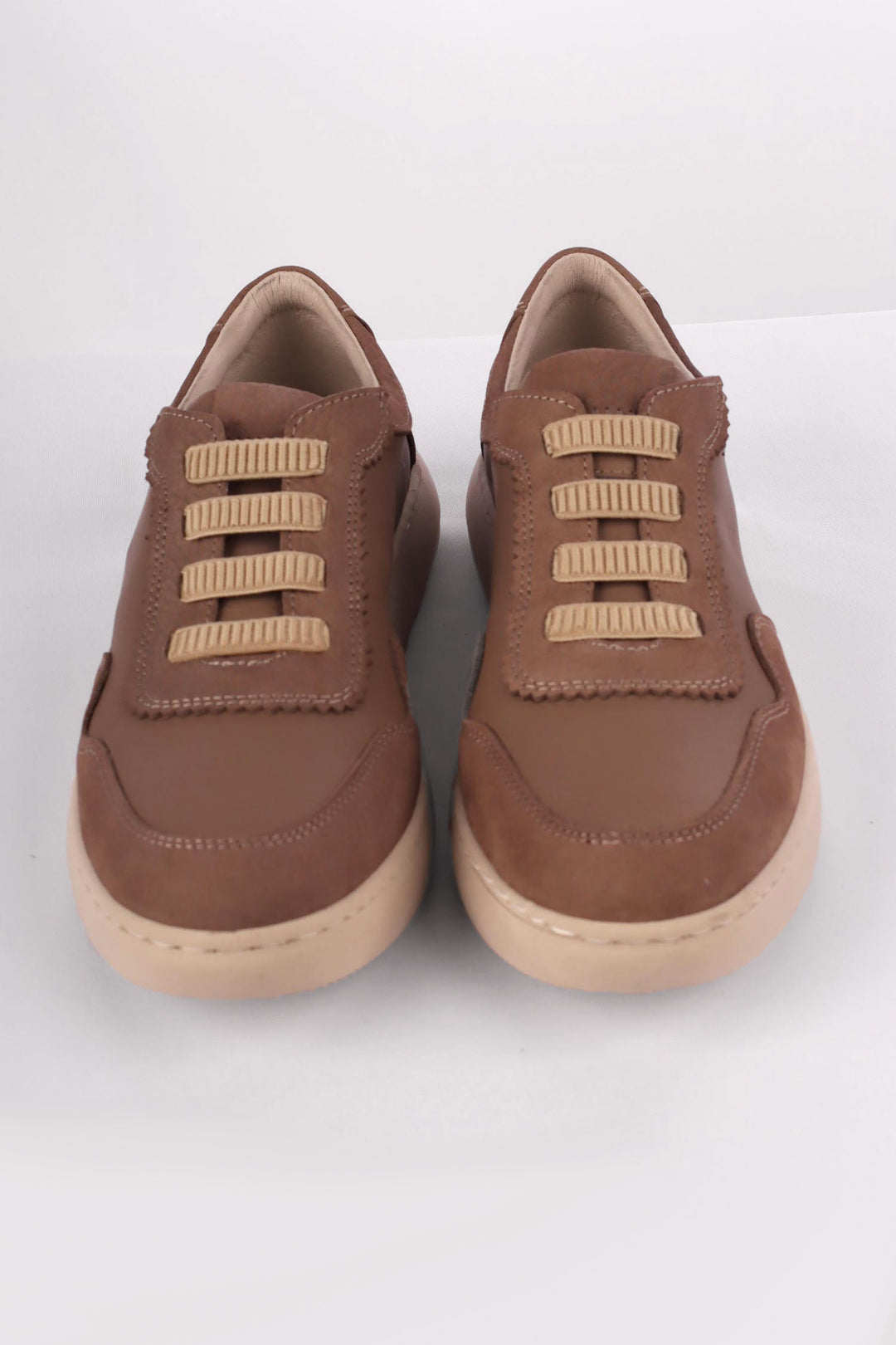 Eve Leather Suede Sneaker in Dark Stone