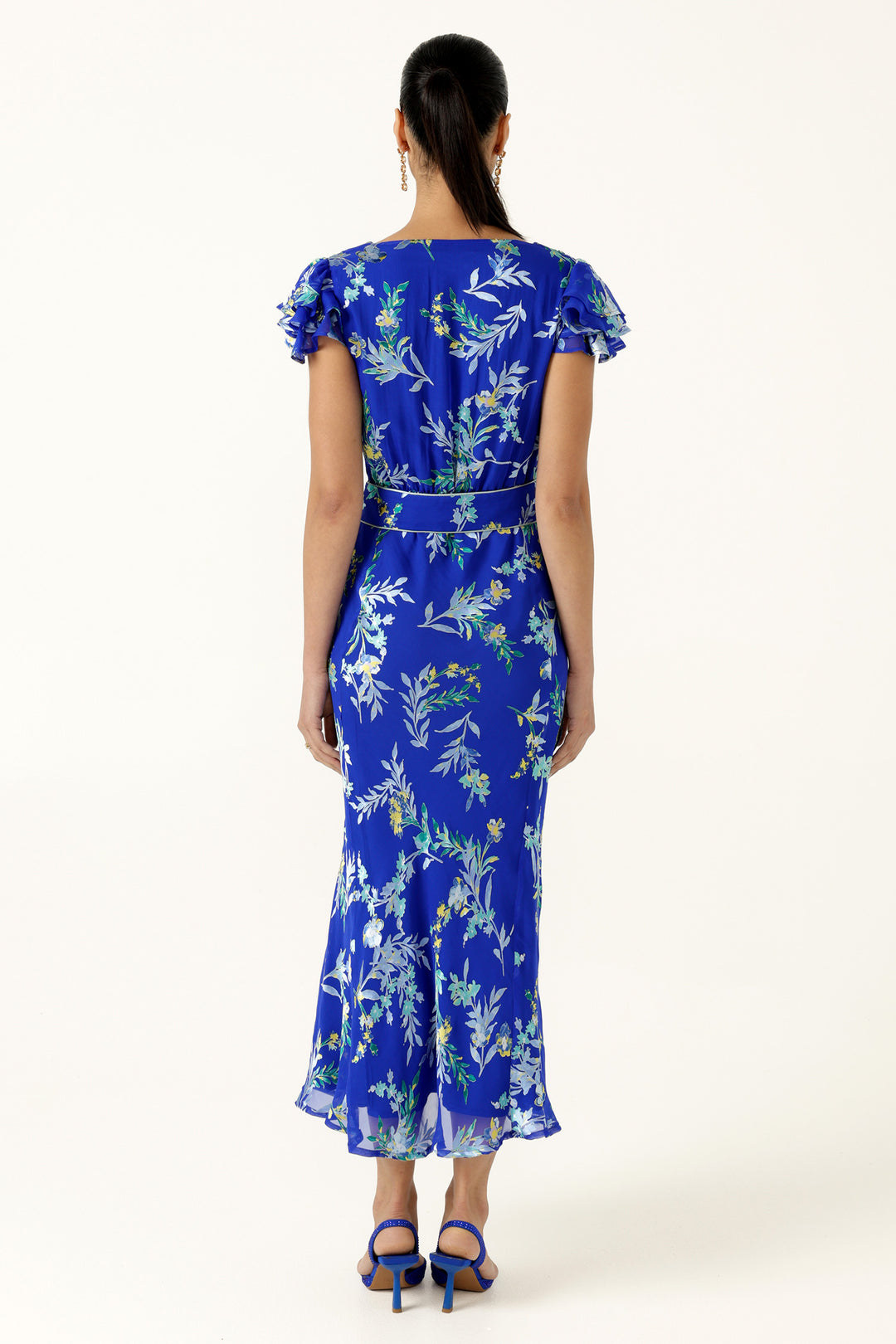 Evelyn Dress in Sapphire Floral