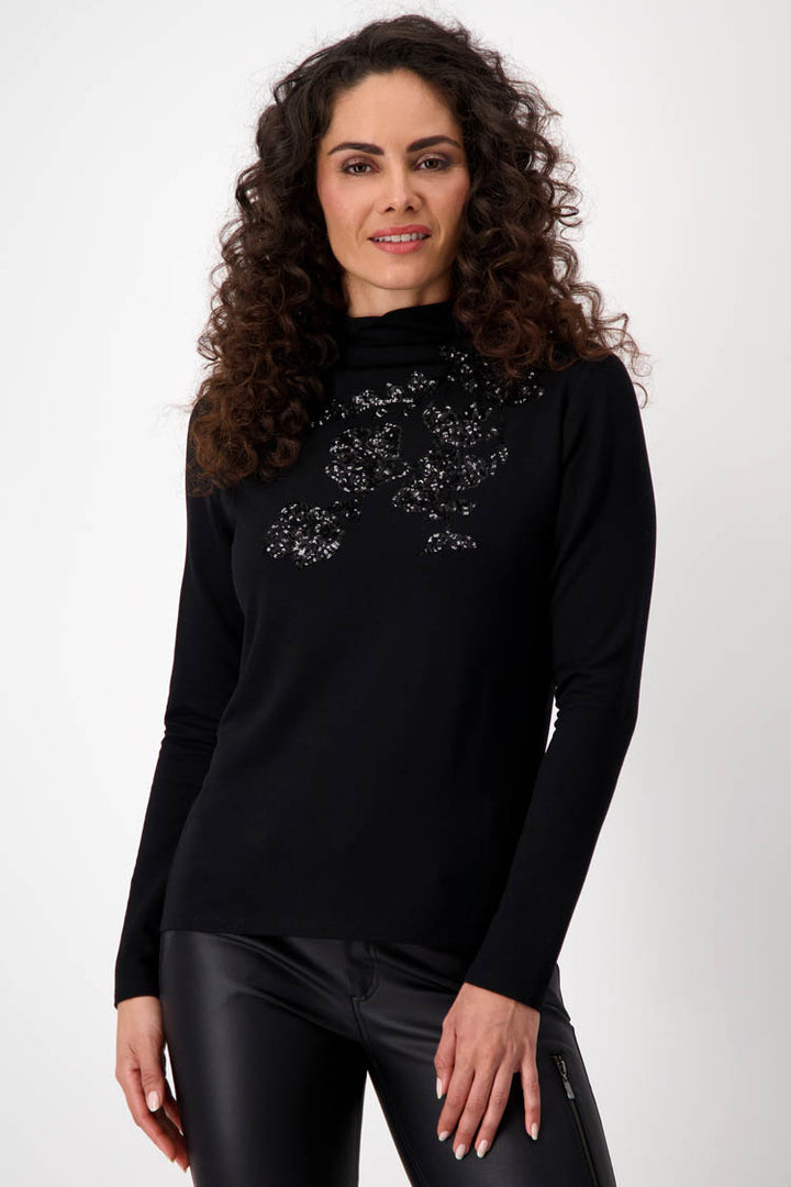 Evening Top with Sequin Embellishment