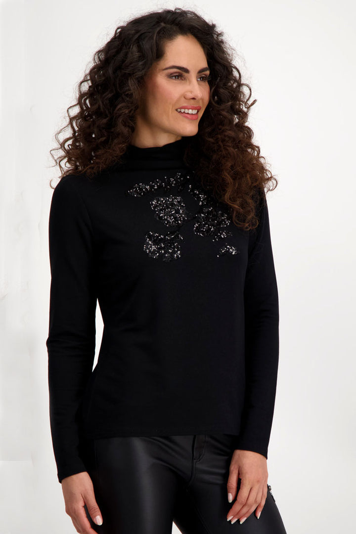 Evening Top with Sequin Embellishment