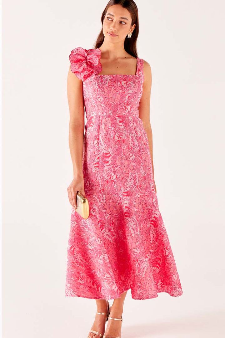 Everlasting Blossom Dress n Cape Set