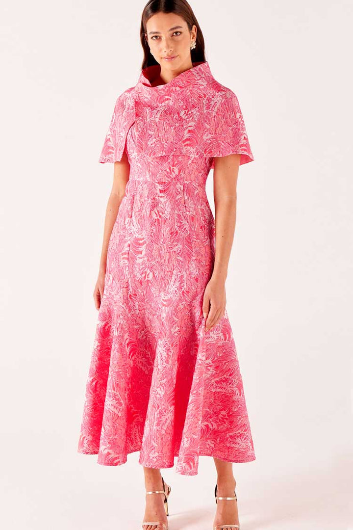 Everlasting Blossom Dress n Cape Set