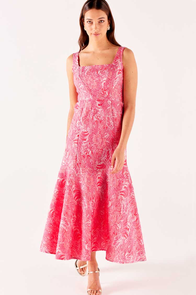 Everlasting Blossom Dress n Cape Set