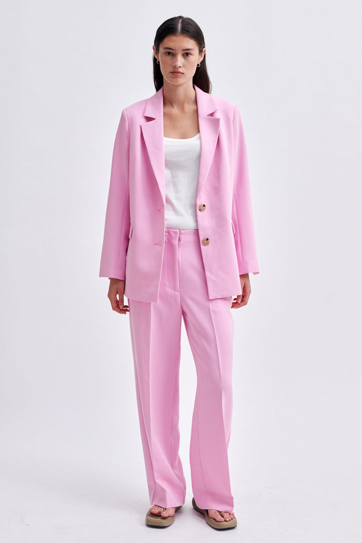 Evie Classic Blazer in Begonia Pink | FINAL SALE