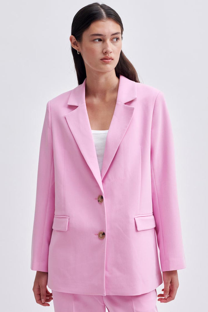 Evie Classic Blazer in Begonia Pink | FINAL SALE