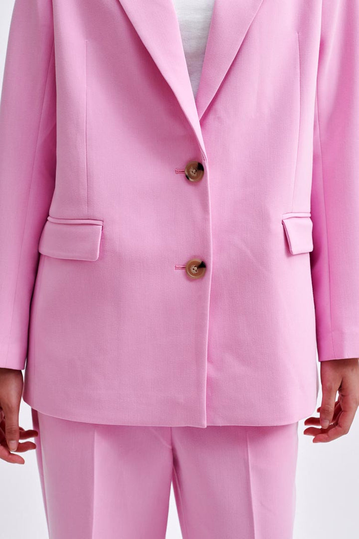 Evie Classic Blazer in Begonia Pink | FINAL SALE
