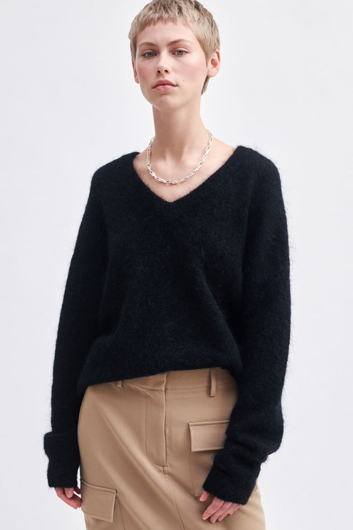 Evile Pocket Skirt in Silver Mink | FINAL SALE