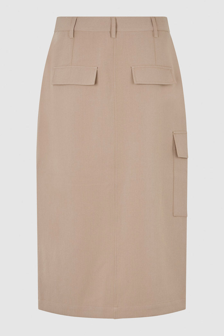 Evile Pocket Skirt in Silver Mink | FINAL SALE