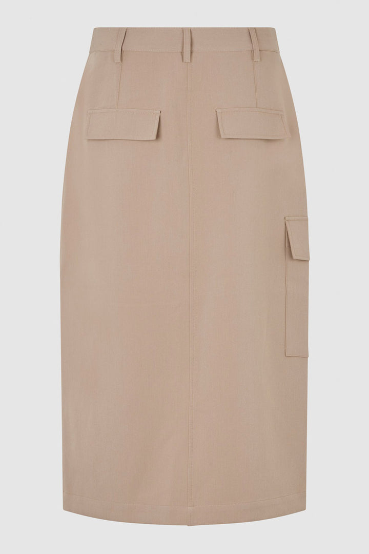 Evile Pocket Skirt in Silver Mink | FINAL SALE