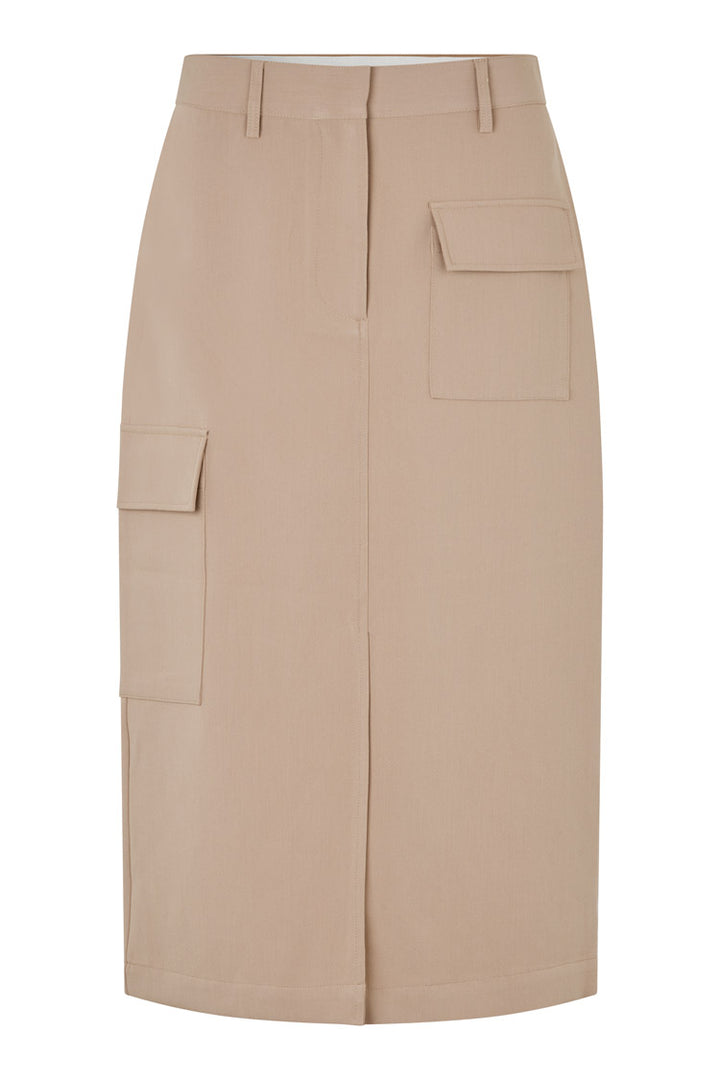 Evile Pocket Skirt in Silver Mink | FINAL SALE