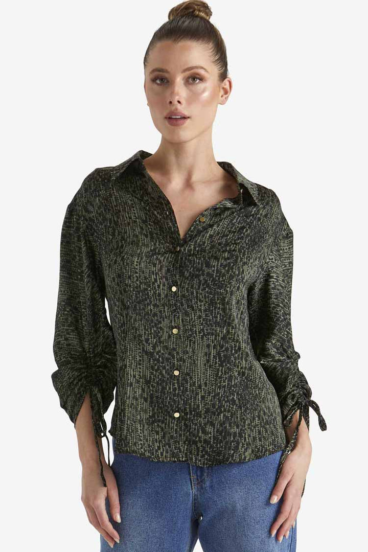 Explorer Shirt in Khaki Leopard